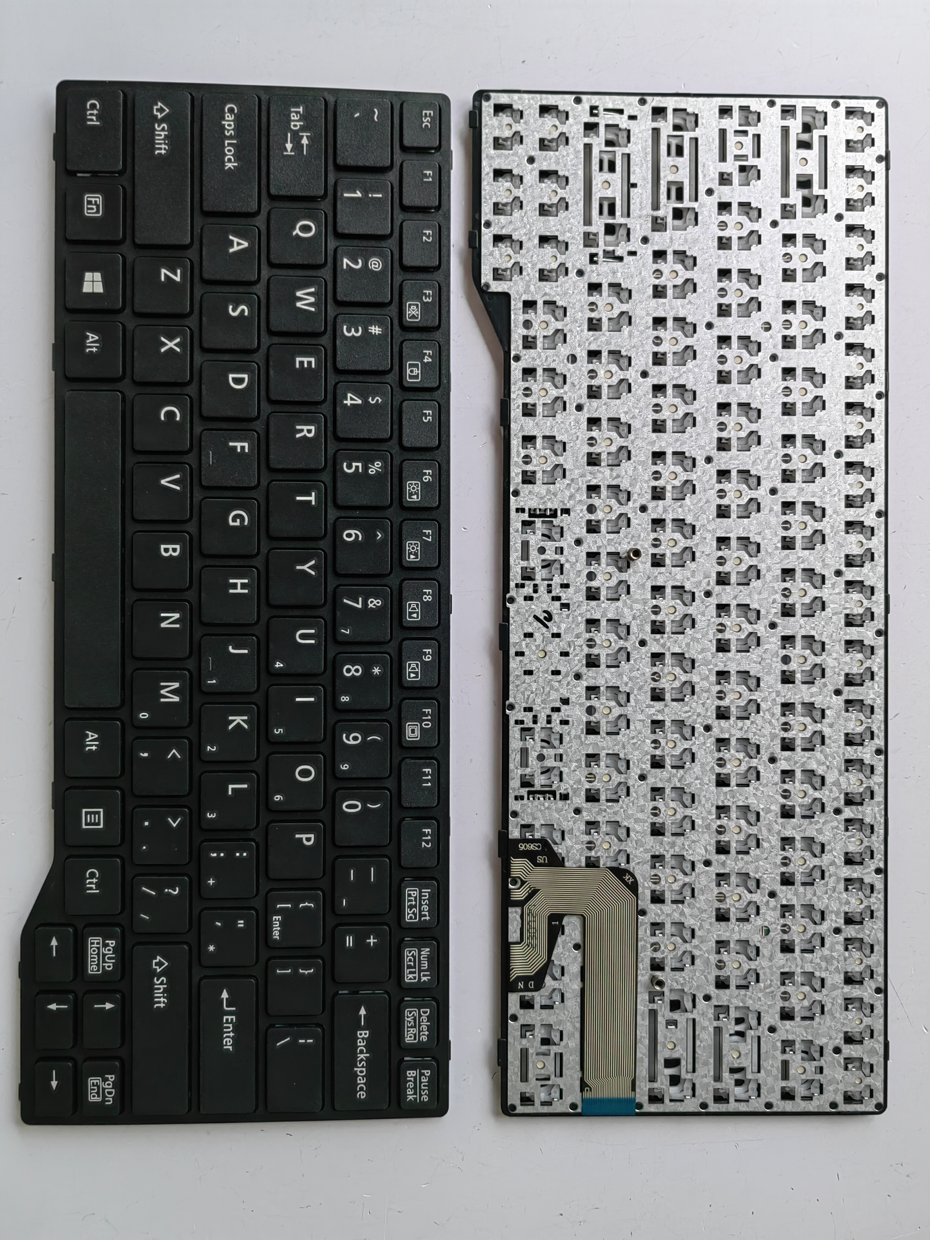 Picture of New Replacement Laptop Keyboard For FJU E544/E733/E743 BLACK FRAME BLACK (OEM) US Layout